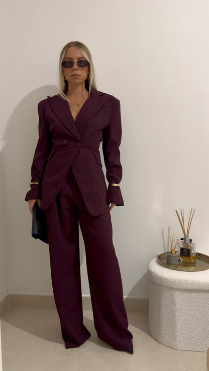 TAILLEUR BORDEAUX LUMINA